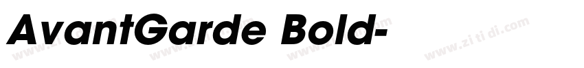 AvantGarde Bold字体转换